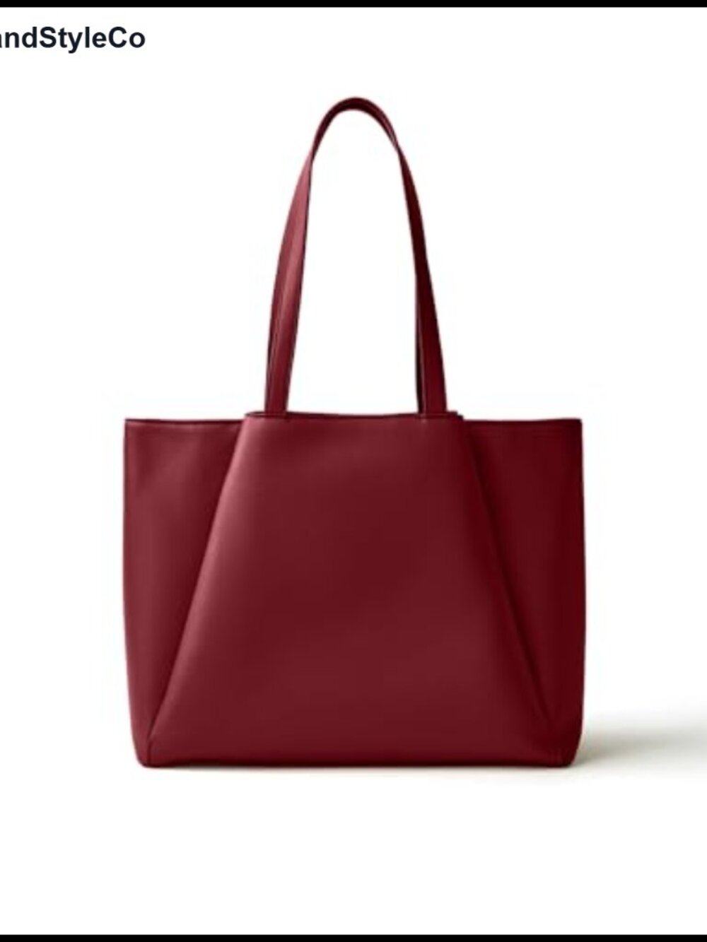 Vegan Leather Laptop Tote Bag for Women 15.6 Inch Work Bag